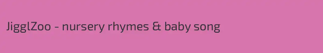 JigglZoo - nursery rhymes & baby song